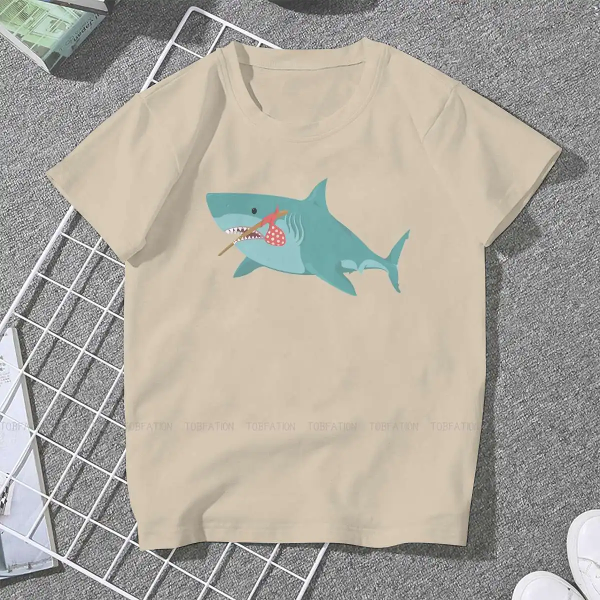 Gibson the Shark 5XL TShirt Fish Out of Water Ocean Cute Casual Games Printing Casual T Shirt Women Short Sleeve Special Gift