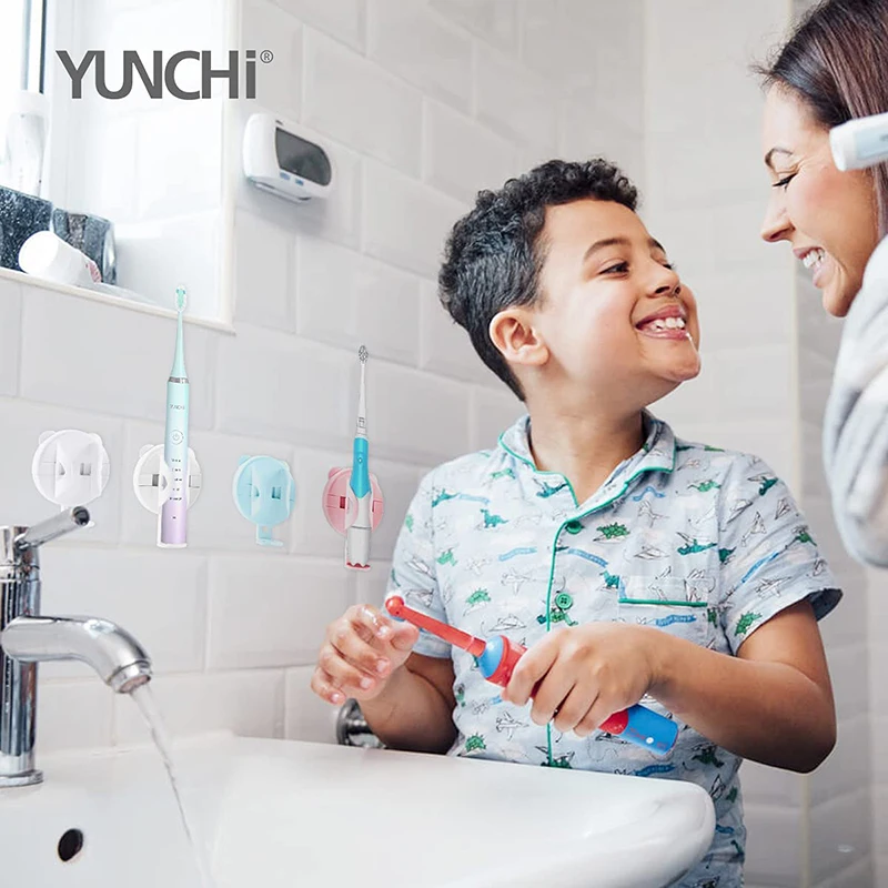 Soporte para cepillo de dientes eléctrico montado en la pared, estante autoadhesivo sin huellas, antideslizante, Base corporal para Baño