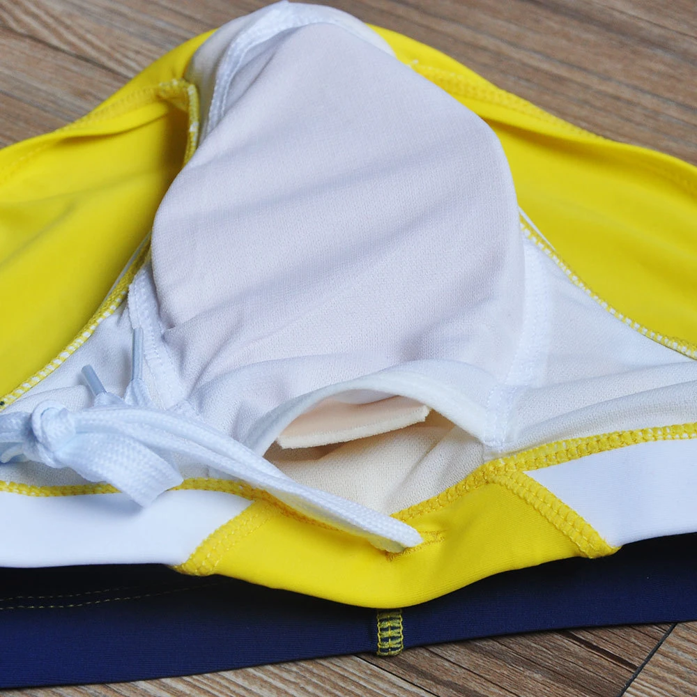 رداء سباحة مثير بلون متباين من UXH ببطانة رافعة ملابس سباحة للرجال ملابس سباحة للرجال المثليين ملابس سباحة داخلية ملابس سباحة بكيني سونجا للشاطئ والاستحمام