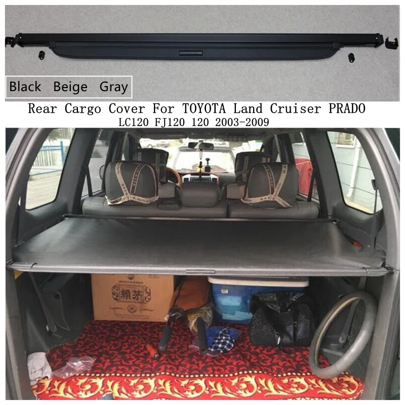 

Задняя крышка для грузовика для TOYOTA Land Cruiser PRADO LC120 FJ120 120, защитный экран для багажника, защитный козырек, автомобильные аксессуары
