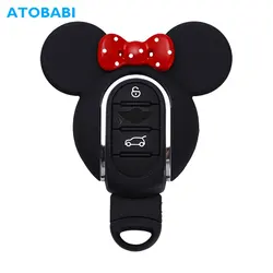 Funda de llave de coche ABS, soporte para llavero, control remoto inteligente, cubierta protectora, carcasa de repuesto encantadora para BMW Mini Cooper F54, F55, F56, F57, F60