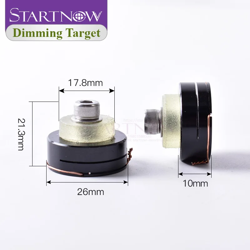 Startnow Dimming Target 1st Mirror Holder with Laser Path Calibrating Device Light Regulator Alignment Kit for CO2 Laser Machine