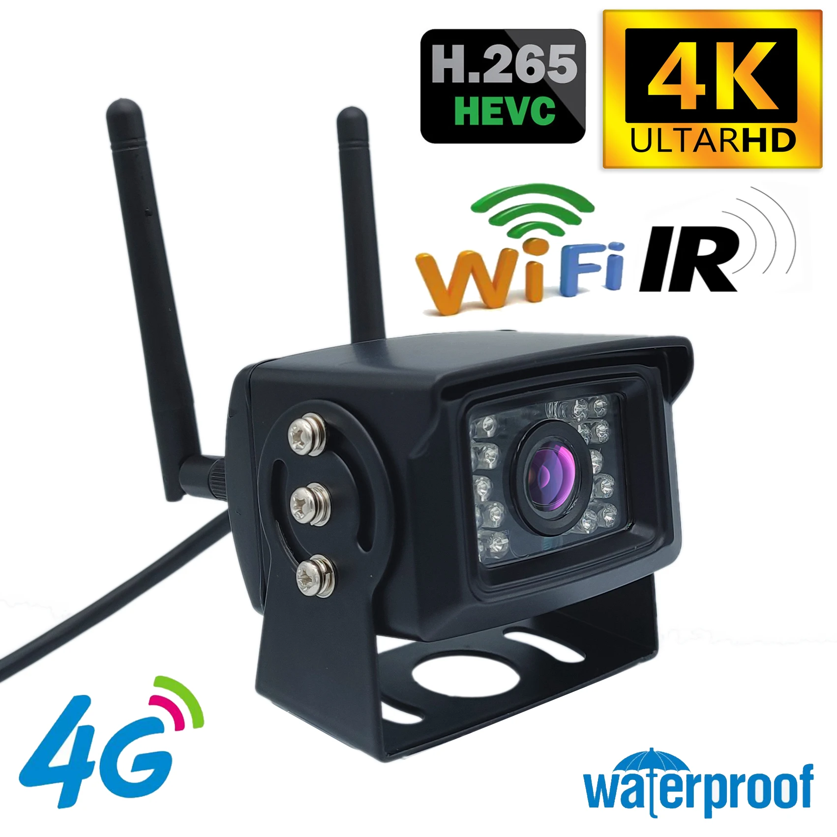 

4K 4G 8MP 5MP WIFI Mini Waterproof IP66 Outdoor TF Card Slot IR Night Vision Wireless IP Camera P2P Car Vehicle Fleet Bird Nest