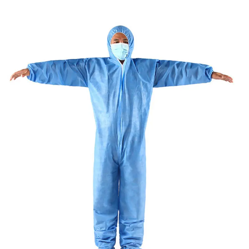 

2 Pcs Disposable Jumpsuit Hazmat Sui Oil-Resistant Work Safety Clothing Spary Painting Cover All Protection Clothes Overall Suit