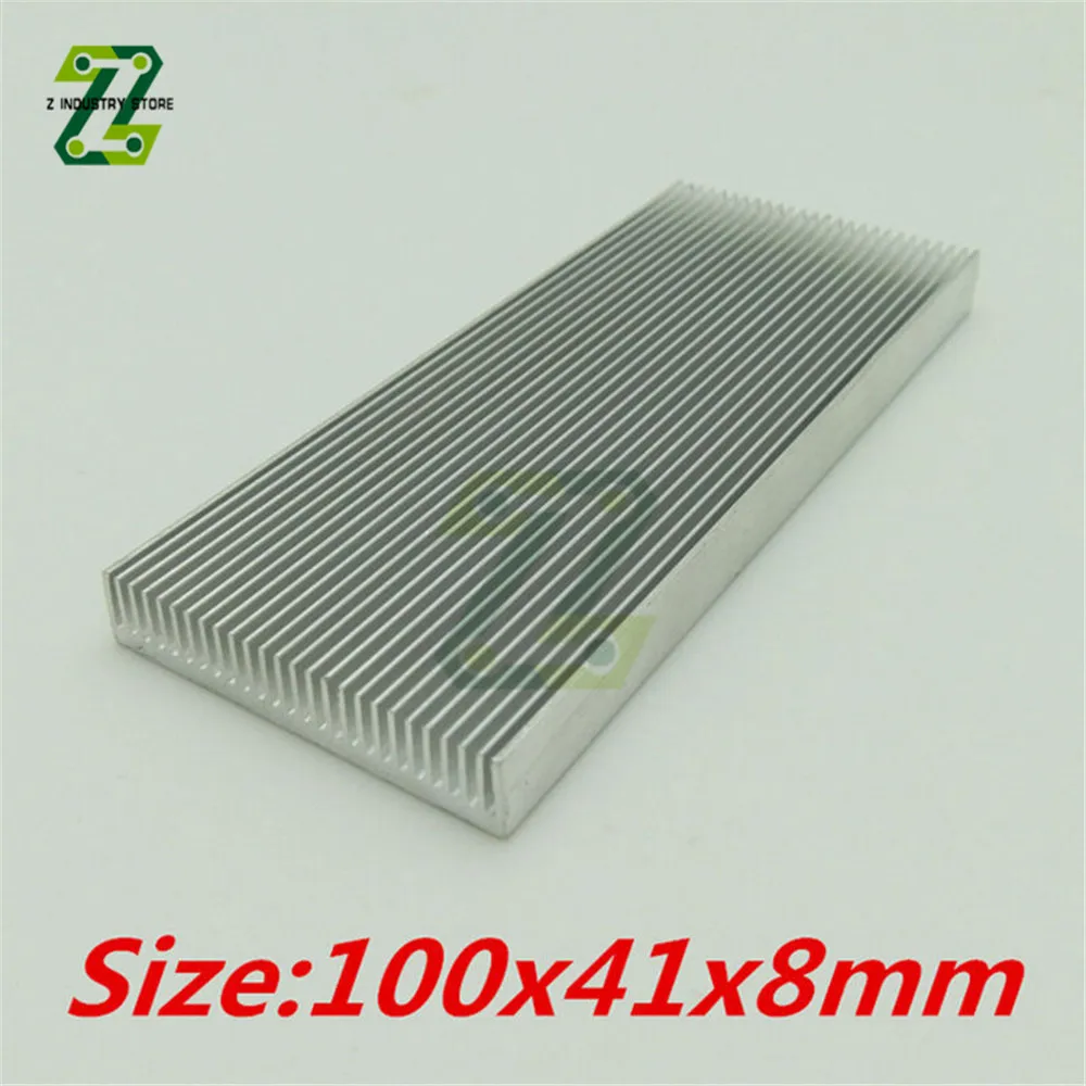 100 x41x8MM Aluminium Kühlkörper Kühler Kühlung Zubehör DIY Kühlkörper Chip Aluminium Kühlkörper