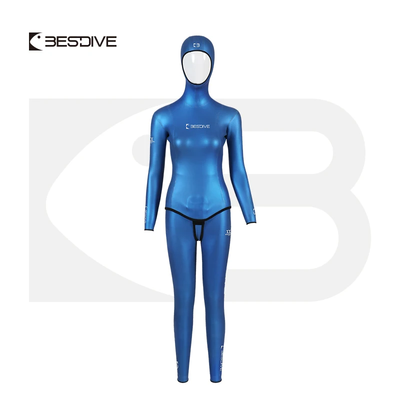 Bestdive Classic 3mm Smoothskin Diving Wetsuit for Female Freediving Spearfishing Scuba Diving Women's Yamamoto Neoprene Wetsuit