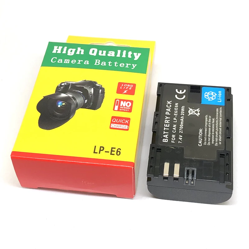 LP-E6 LPE6 LPE6N LP E6 E6N Battery Charger For Canon EOS 5DS R 5D Mark II III IV 5D2 5D3 5D4 6D 60Da 7D 7D2 70D 80D 90D R5 R6