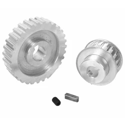 Promozione! 2Pcs Metallo Sincrono Puleggia Ingranaggio Cinghia Del Motore di Azionamento Ad Ingranaggi Gear Wheel S/N Cj0618 Mini Tornio Ingranaggi, metallo di Taglio Machi