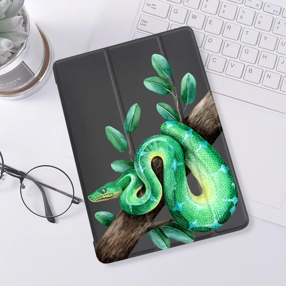 Snake Art for 10.2 ipad 8th Generation Case 7th 6th Pro 11 2020 Mini 5 Air 4 Cover Soft Silicone For ipad Air Case Pro 9.7 2016