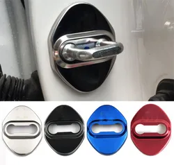 FIT For Toyota Camry Highlander Corolla C-HR RAV4 HIACE Aygo Door Lock Cover Caps Protective Stainless Steel Car-styling