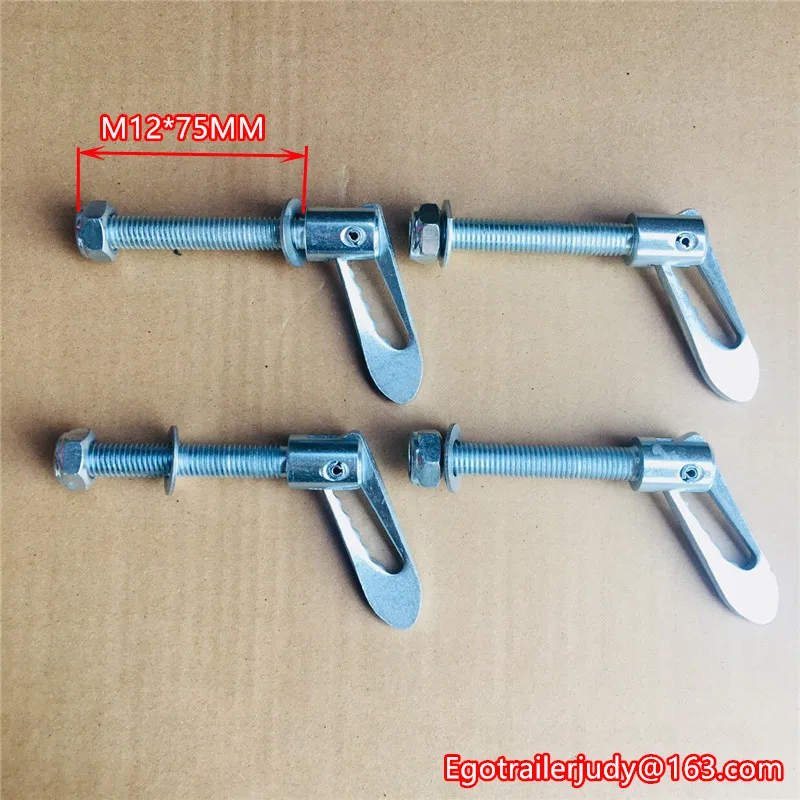 EGO 4pcs anti Luce  ANTILOOSE M12 x 75mm Drop Catch Tail Gate  Fasteners - Bolt-On Type RV parts