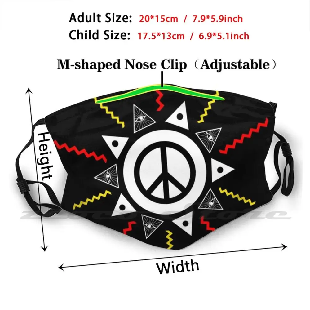 Sunshine Blk 2 Mask Adult Child Washable Pm2.5 Filter Logo Creativity Egyptian Egypt Peru Aztec Mayan Ancient Ancient