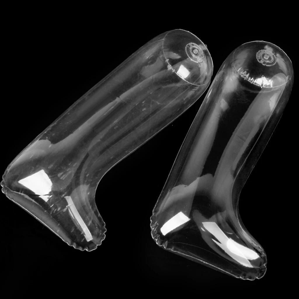 3 Pairs Footful Inflatable Clear Shoes Long Boot Holder Stand Stretcher Shaper