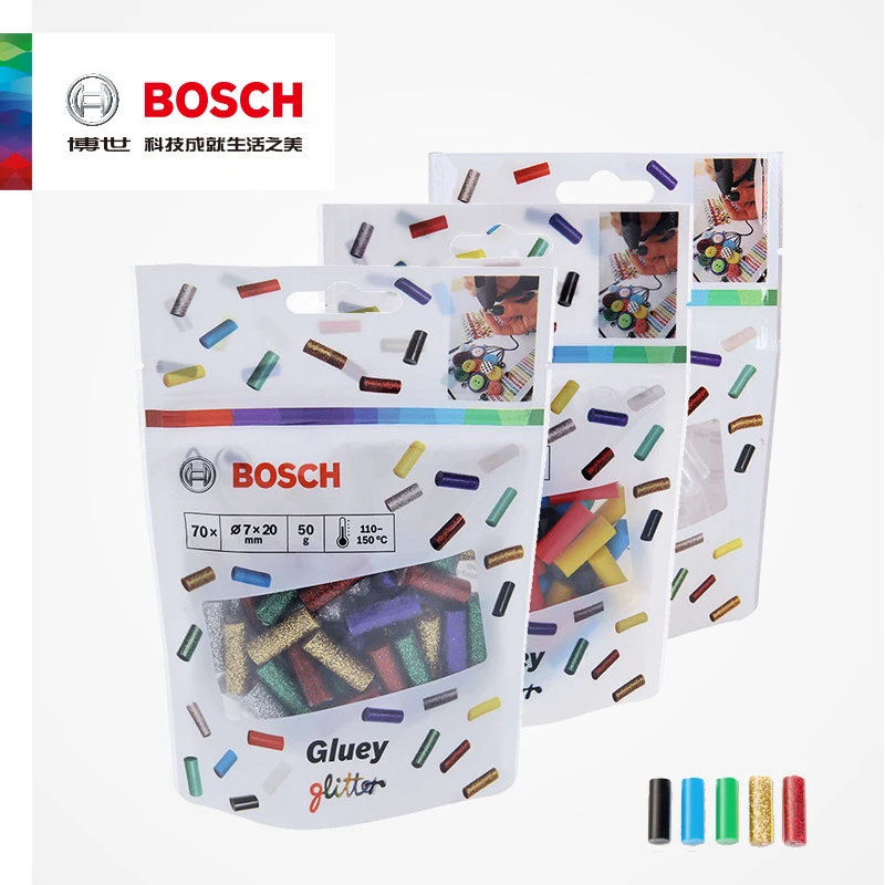Bosch-herramientas creativas para niños, paquete de material diy, herramientas para el hogar, barra de pegamento multifunción, pegamento termofusible, barra de pegamento de 7-20m