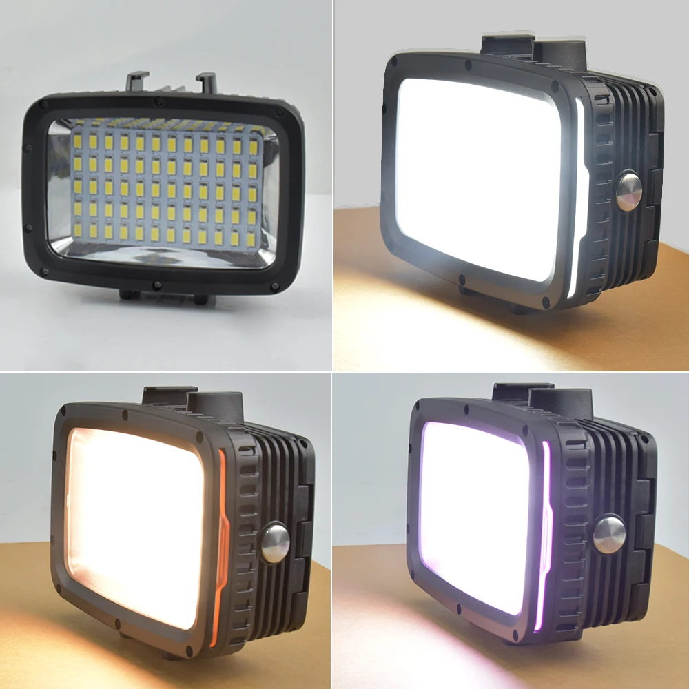 Dimmable LED Video 5500k-6000k Photography Lighting For Diving Underwater Fill Lamp