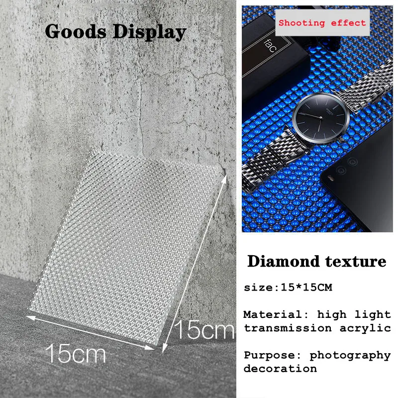 写真スタジオ用のアクリル幾何学背景アクセサリー,さまざまな色のクリスタルとダイヤモンドパターンの写真スタジオ