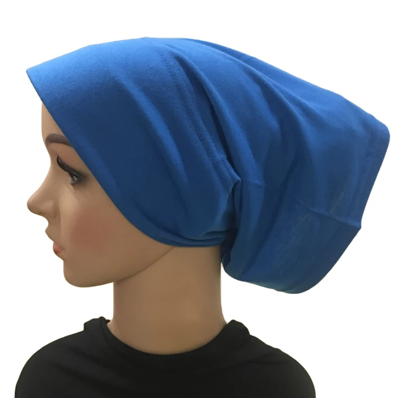 

Stiff Brim Cotton Underscarf Tube Turban Women Inner Hijab Muslim Bone Bonnet Ninja Hat Headscarf Beanies Scarf Head Cover Wrap