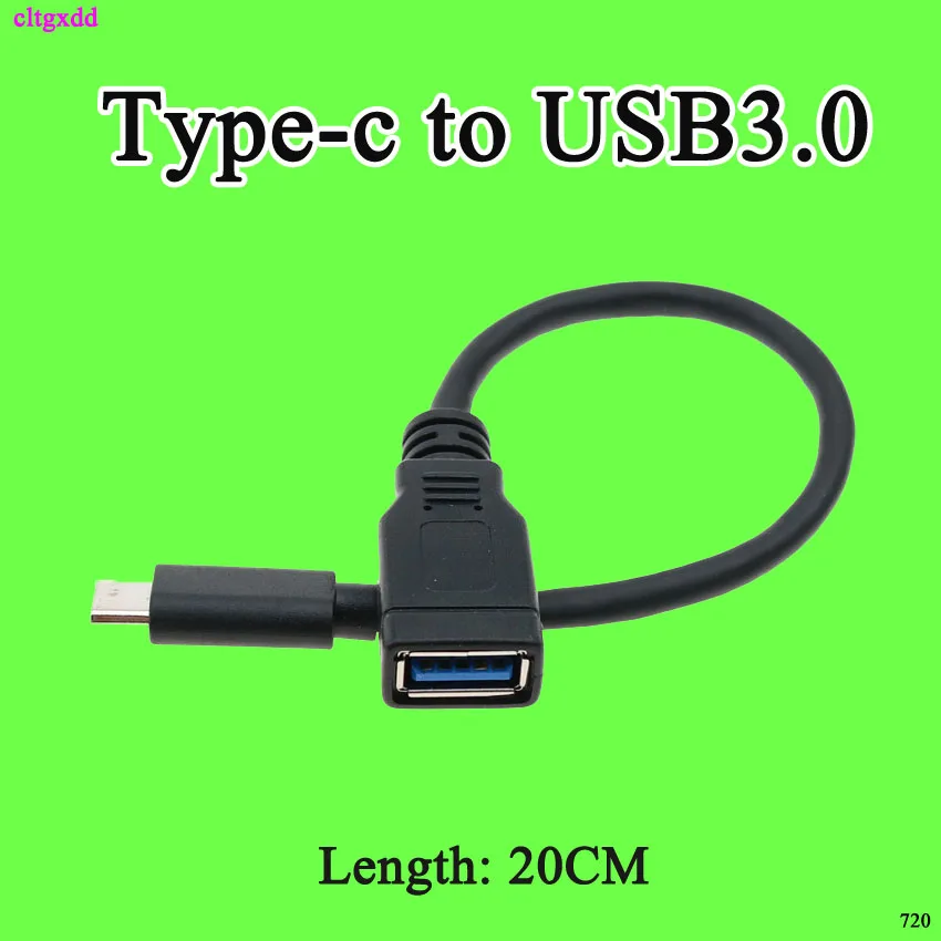 cltgxdd USB C Adapter OTG Cable Type C to USB 3.0 Thunderbolt 3 OTG Type-C Adapter for Samsung Xiaomi MacBook USBC OTG