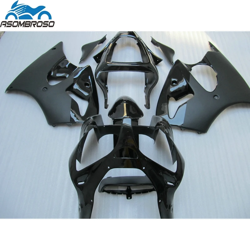 

Free Customize Motorcycle parts Injection for Kawasaki Ninja ZX6R fairing kit 2000 2001 2002 matte black set zx6r 00 01 02 YH21
