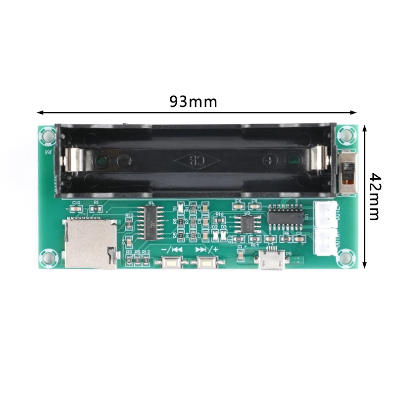 5.0 Amplifier Board Lithium Battery Holder Dual Channel 2x5W Stereo Class D Amplifiers Active Speaker DIY PAM8403 Amp