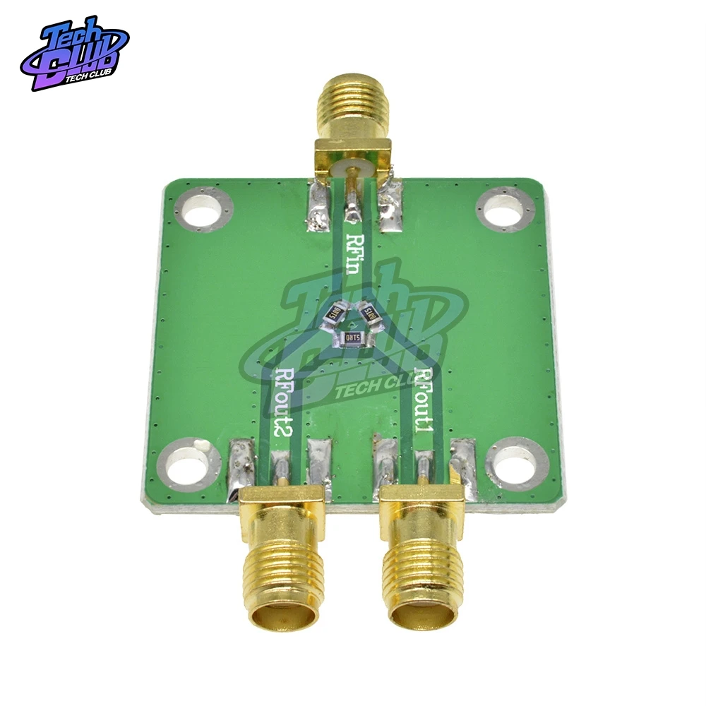 DC-5GHz RF Power Splitter RF Microwave Resistance Power Divider Splitter 1 to 2 Combiner SMA Radio Frequency Divider