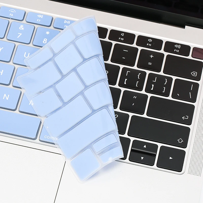 Casing Kulit Pelindung Penutup Keyboard Silikon US Enter Bahasa Inggris 8 Warna Candy untuk Laptop Apple Macbook Air 13 15 A1466 A1278 A1398