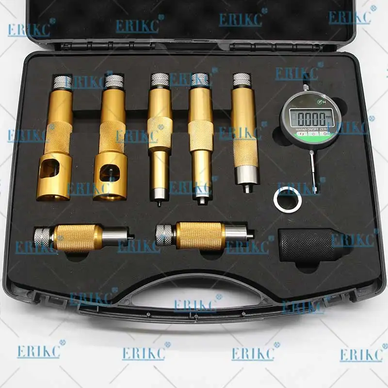 ERIKC Common Rail injection Washer Gaskets Space Testing Kits Diesel Injector Shims Test Tool  injector measure tools set