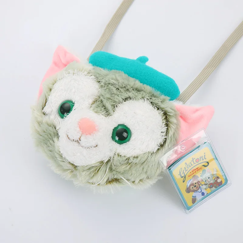 Disney Friends of Duffy Lovely Marie Cat  Stuffed Plush Backpack Kawaii Anime Plush Bag Funny Cute  Gifts for Kids Girls