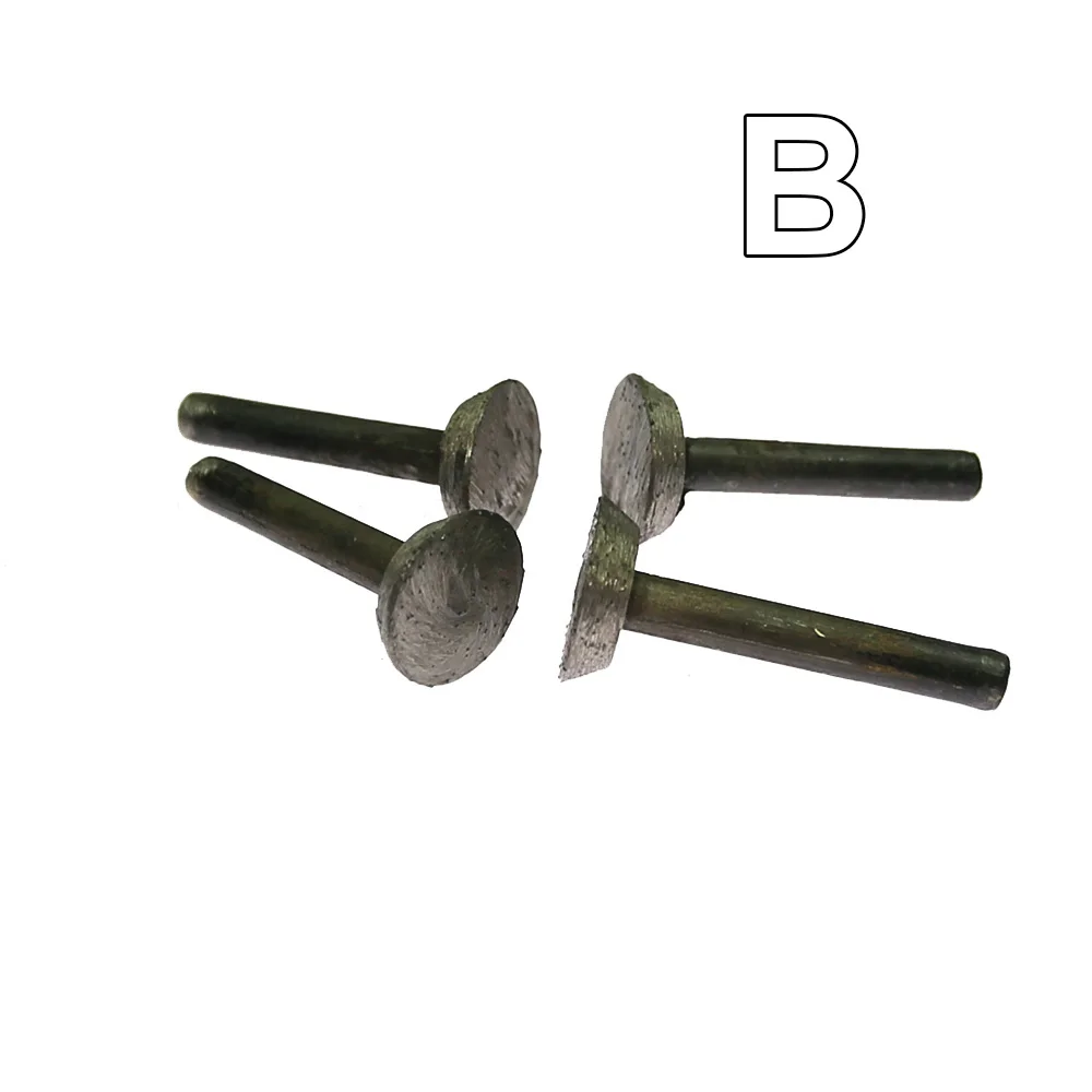 4 pieces OD12-25mm*6mm Sintered Diamond Mounted Grinding Point Stone Engraving Carving Grinding Head
