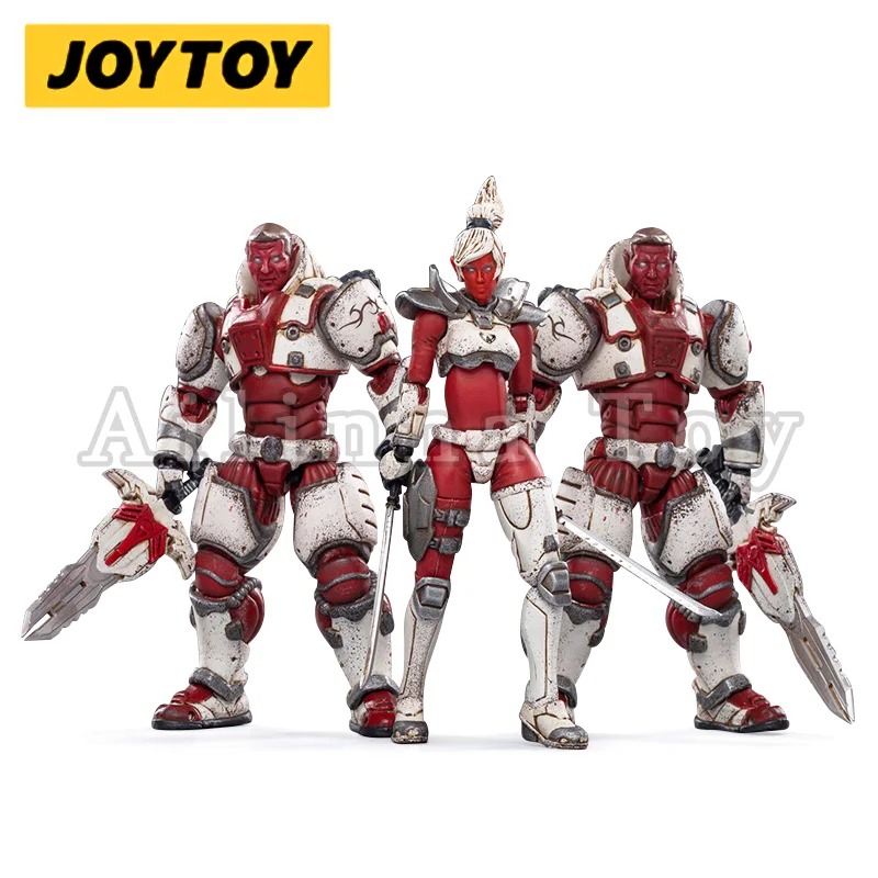 JOYTOY 1/18 3.75 Action Figure (3PCS/SET) Saluk-White Flame Legion Anime Collection Model Toy For Gift