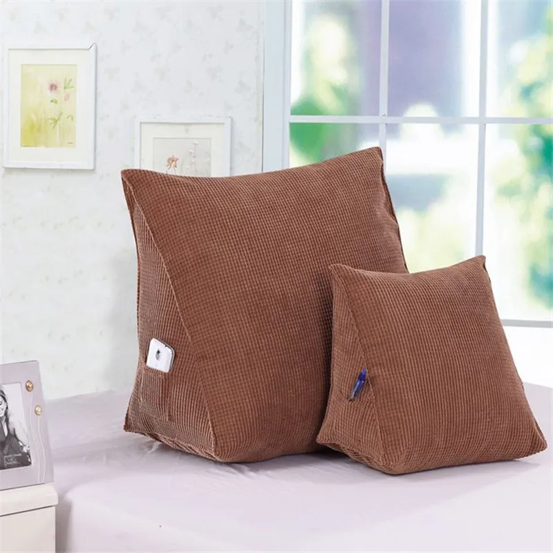 back rest cushions for watching tv new triangular bed pillows lumbar Back Support Cushion Pillow with Insert back cushion