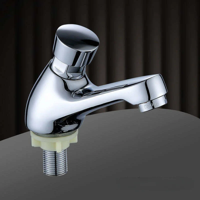 

Simple All-copper Delay Wash Basin Faucet Bathroom Push-type Delay Valve Delay Basin Faucet Self-closing Wash Basin Faucet