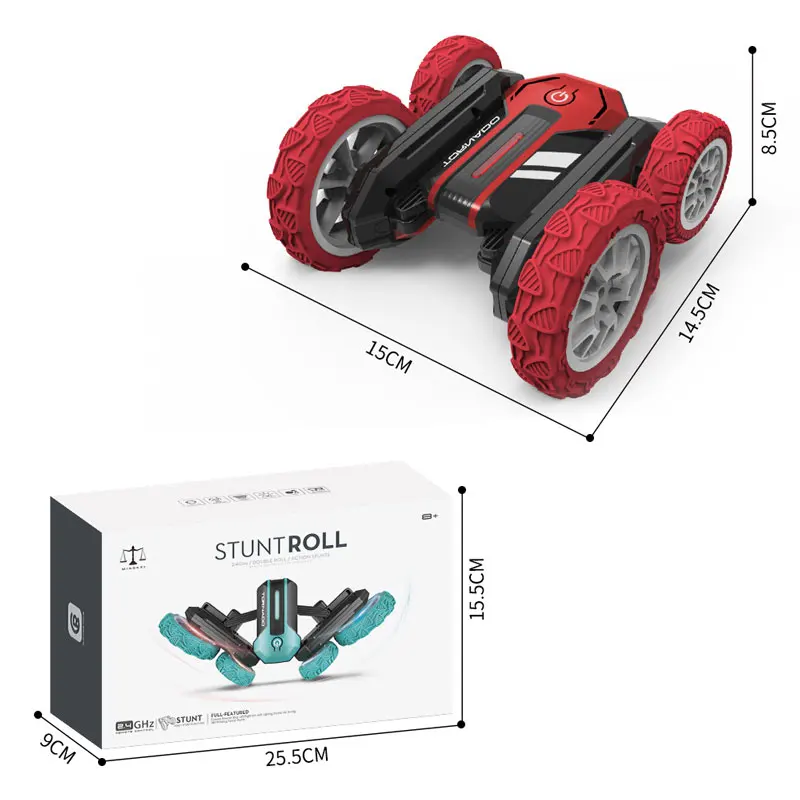 Auto RC Giocattolo Alta Velocità di Controllo Manuale Veicolo da Corsa Auto Acrobatica Telecomandata 360 °   Ruota il regalo elettronico per bambini con musica LED lampeggiante