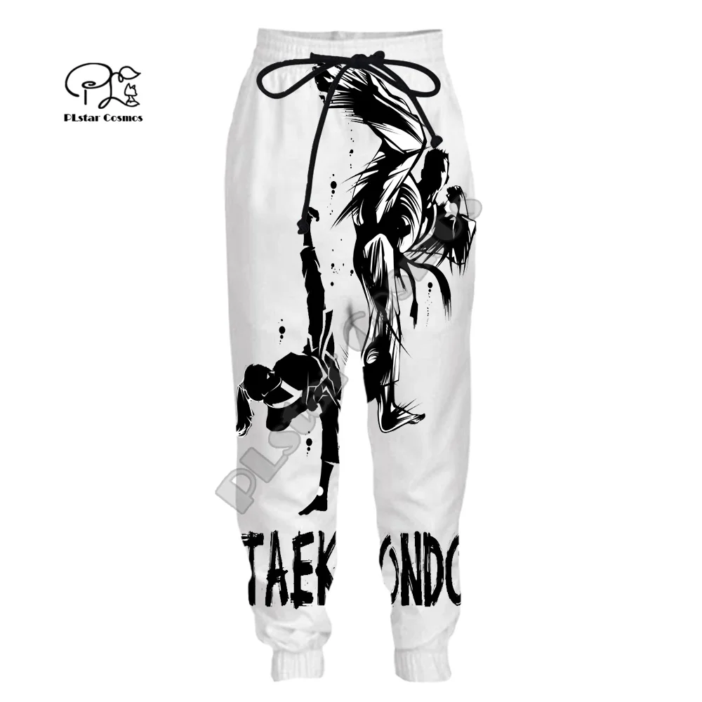 Cosplay Martial Arts Sports Taekwondo Sportswear Men/Women Streetwear 3DPrint Harajuku Casual Jogger Sweatpants Trousers Pants 7