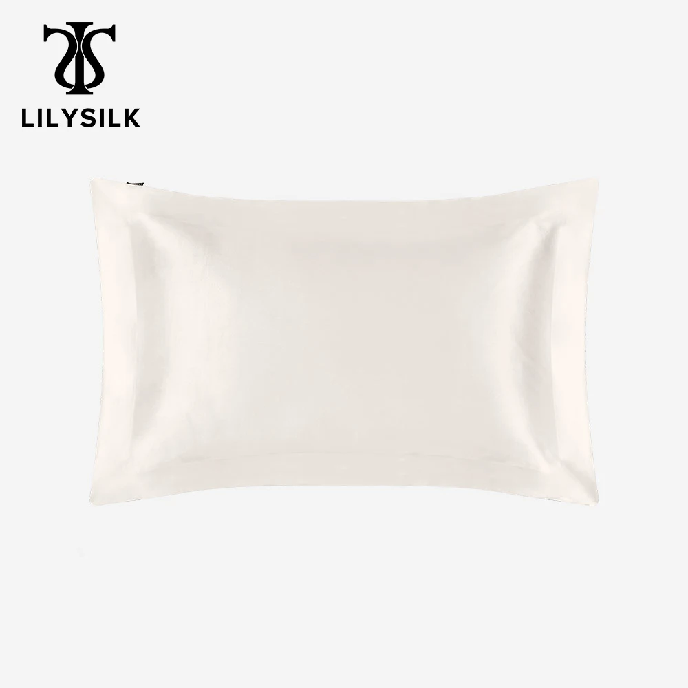 LILYSILK Pillowcase Pure 100 Silk Natural for Hair Luxury Oxford 25 Momme Mulberry Beauty 40x40 50x90 Home Textile Free Shipping