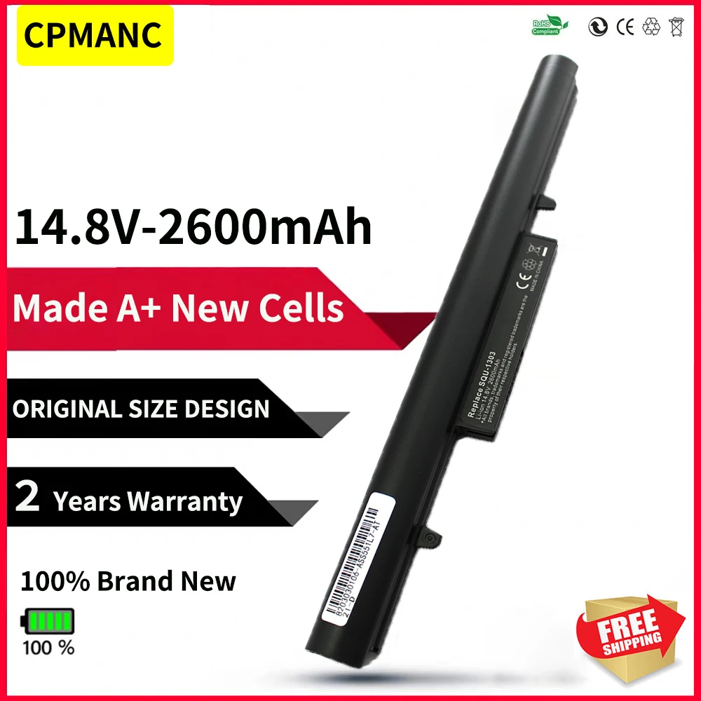 CPMANC 916T220H 921600033 CQB-924 SQU1201 SQU-1202 SQU-1303 Laptop battery For HASEE Q480S-i5 D1 Q480S-i7 D2 UN43 UN45