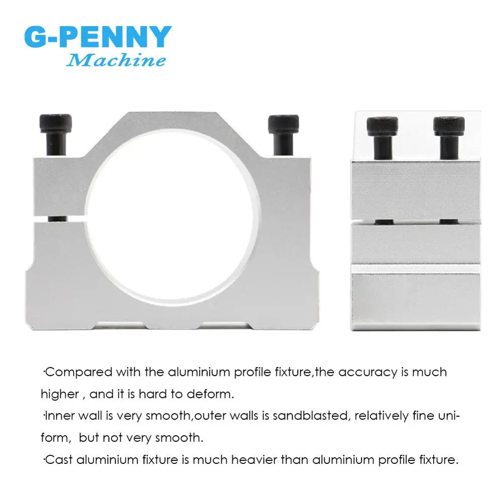 Diameter 48mm Aluminium spindle ClampIing bracket of cnc spindle motor spindle mount bracket clamp cnc machine tool spindle