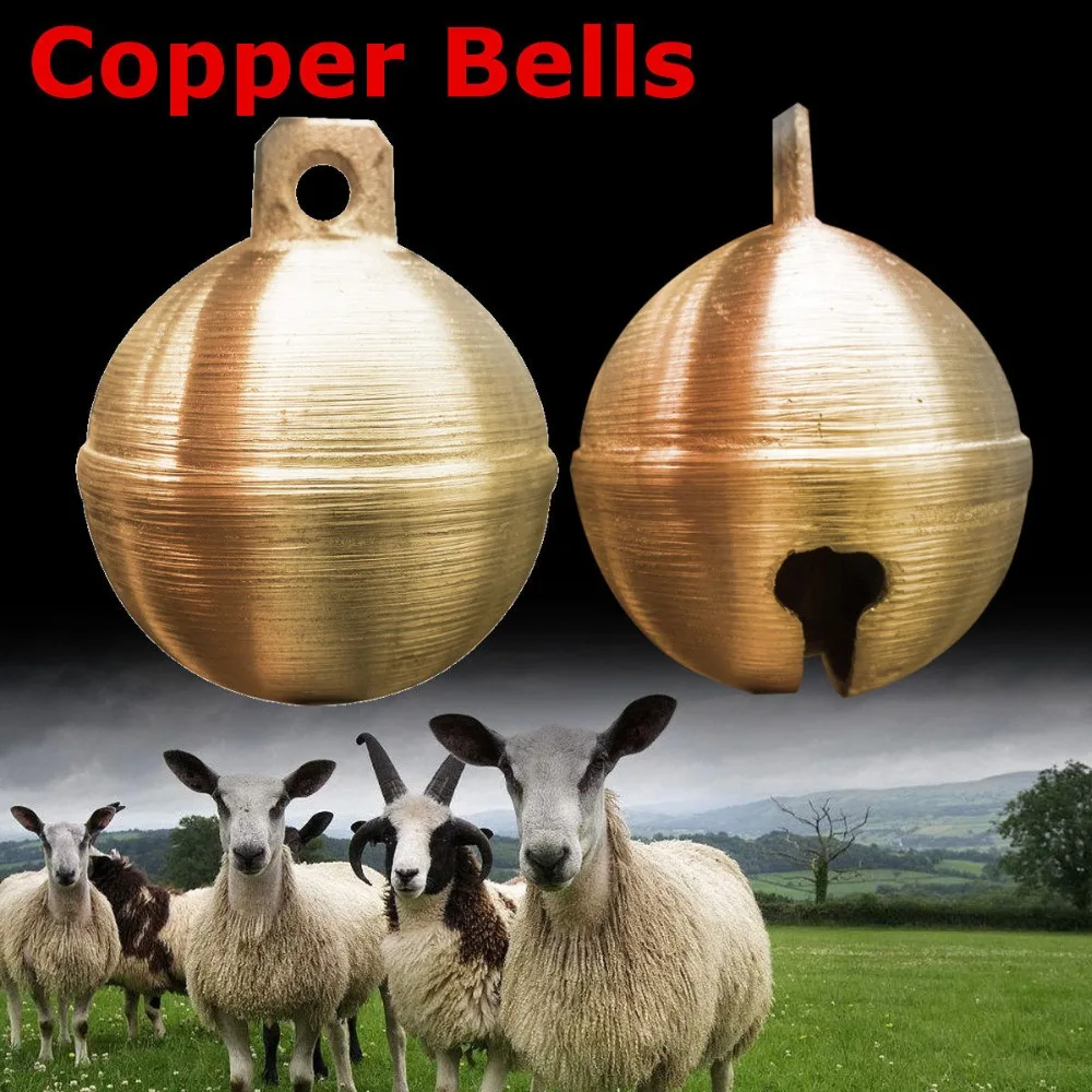 Cow Sheep Horse Copper Bells Grazing Bells Upgraded Livestock Animal Husbandry Brass Bell Cow Copper Bell Sound Loud