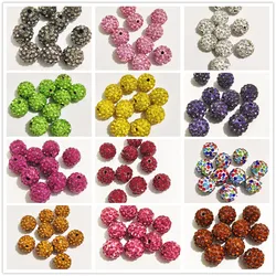 Rhinestone Spacer Beads Round  Good Quality 10mm 12mm DIY beads for needlework accessories & Jewelry Making