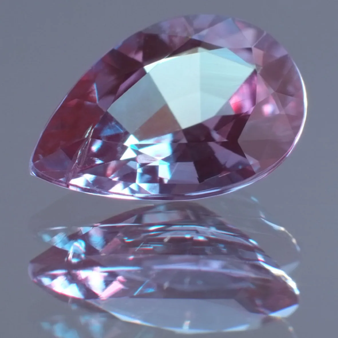 Beautiful Gemstones-Color Change Alexandrite Pear Shape 5x7mm 0.8ct