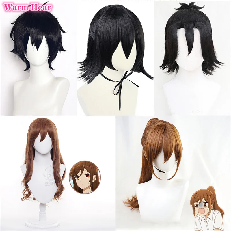 

Hori-san and Miyamura-kun Horimiya Miyamura Izumi Cosplay Wig Hori Kyoko Kyouko Heat Resistant Hair Cosplay Wigs + a wig cap