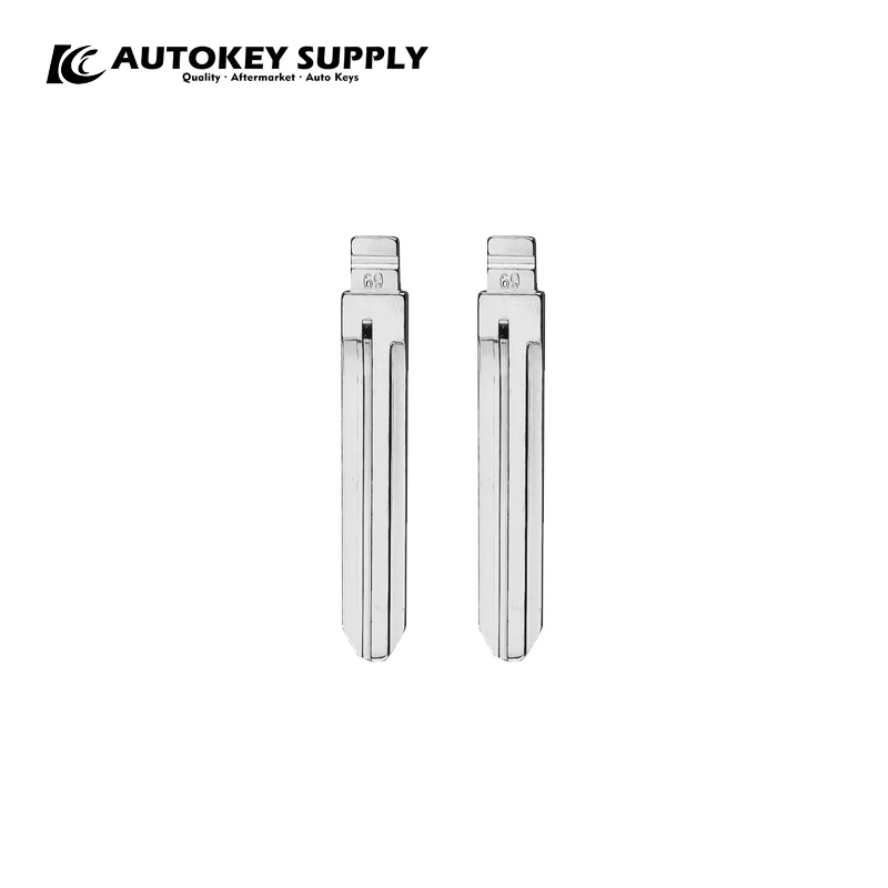 AutokeySupply AKKDBL144 69# Toy43R Key Blade Applicable To KD VVDI Products For Toyota/Chevrolet/GM/Holden/Isuzu/Hummer