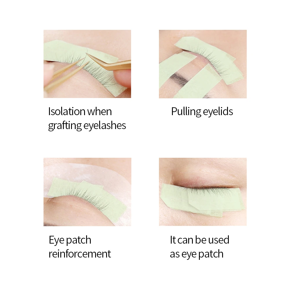 Eyelash Extension Tape Sticker Isolation With Holes Breathable Sensitive Resistant Non-woven Patches Eye Pads Makeup Tool