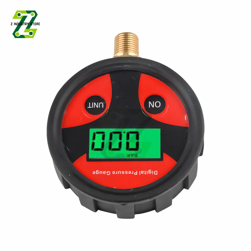 Pressure Gauge 0-200PSI Tire Pressure Monitoring LCD Backlight Digital Tire Gauge Monometer for Car Truck Bike Car Tyre