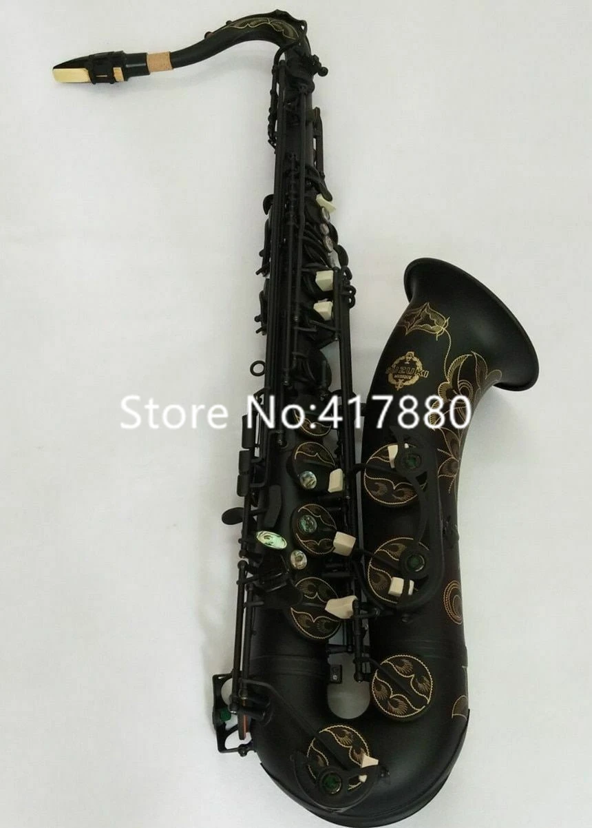 

High-quality Japanese Bb Tenor Saxophone Matt Black Surface Professional Level Musical instrument With Case Accessories