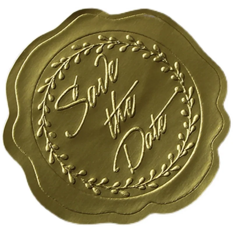 12pcs/2 Sheets Gold Rose Bumpy Sticker Stickers Business Gift Box Packaging Sealing Label Baking DIY Gift Party Stickers Sheets