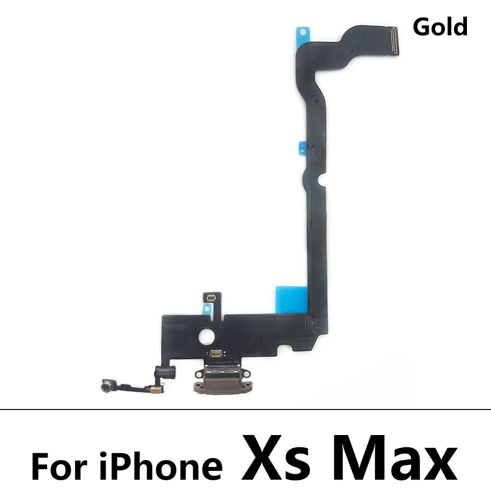 New Charging Flex Cable For IPhone X XR XS Max 8 Plus USB Charger Port Dock Connector With Mic Flex Cable Repair