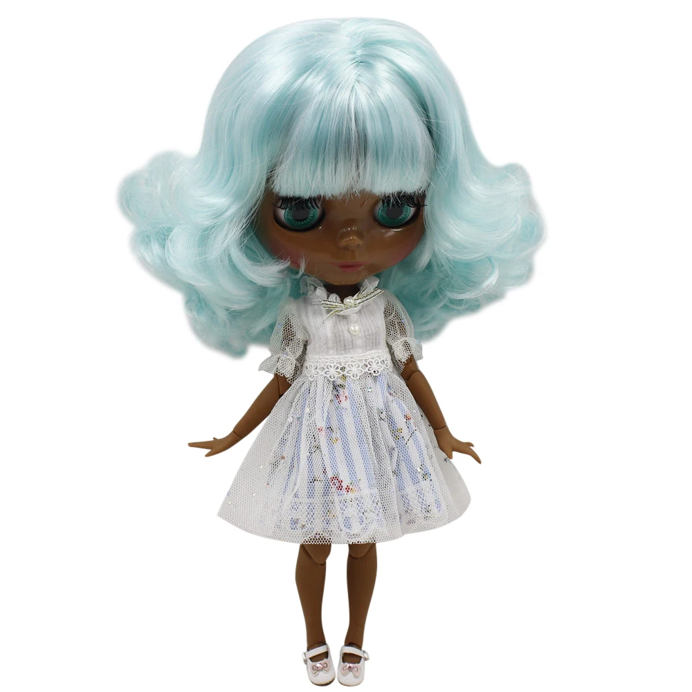 ICY DBS Blyth doll Bob hair super dark skin joint body 1/6 BJD gift toy ob24 anime girl