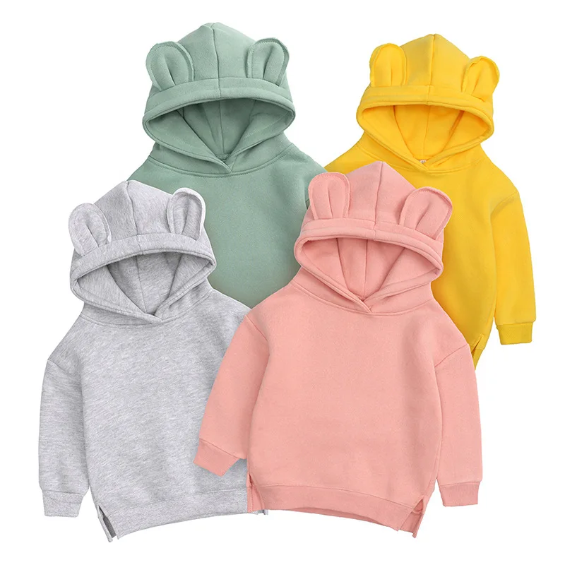 2024 Spring Kids Tales Family Matching Bear Hoodies Fleece Fashion Kids Older Children Women Clothes 73-110, 120-160, S M L XL