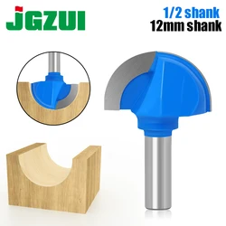 1PC 12mm 1/2 Shank Core Box Router Bit - 1/4 Radius Round bottom knife For Woodworking Cutting Tool